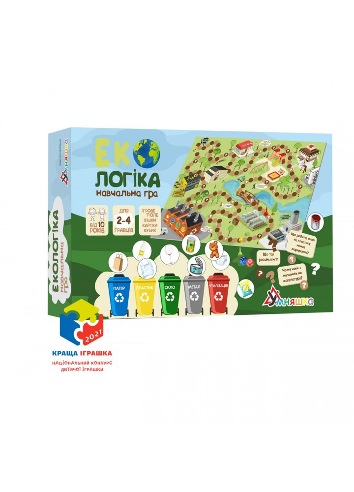 Настільна навчальна гра "Екологіка" (1319) / УМНЯШКА