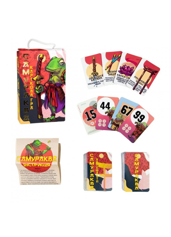 Настільна гра Strateg "Самураква" карткова (30239) Настільна гра Strateg "Самураква" карткова (30239)