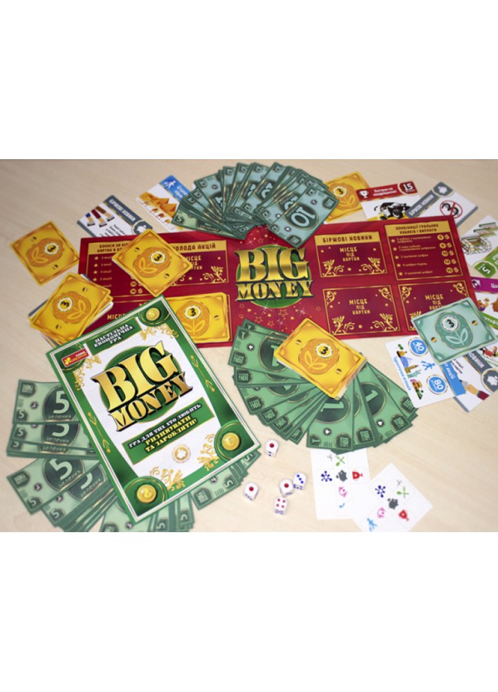 Настільна гра. Big money - РАНОК КРЕАТИВ Настільна гра. Big money - РАНОК КРЕАТИВ