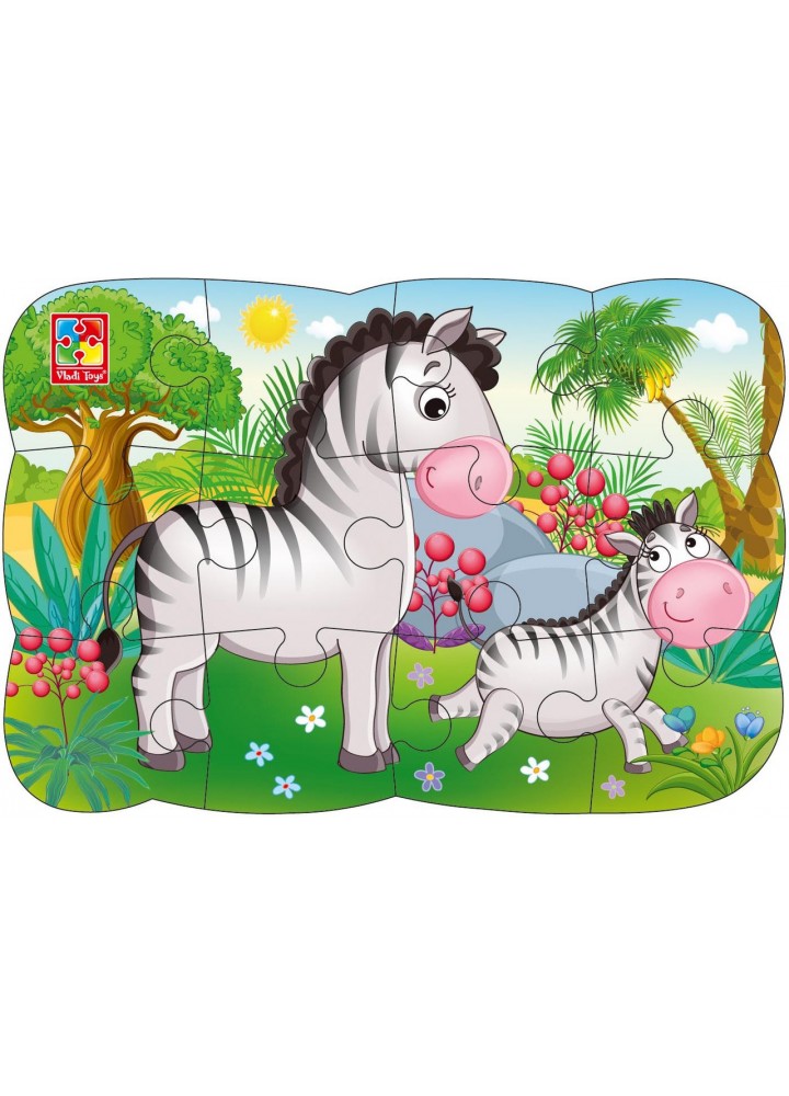 Пазли на магніті А5 "Зебрики" VT3205-75 - VLADI TOYS