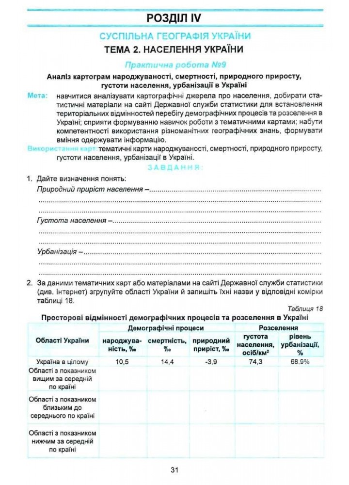 Географія, 11 кл., Практикум із зошитом для самостійних робіт. Географічний простір землі - Кобернік С.Г. -
