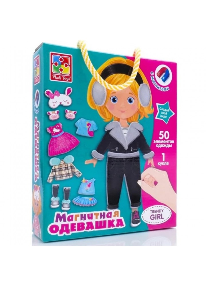 Магнітна одягалка "Trendy girl" VT3702-23 (укр) - VLADI TOYS