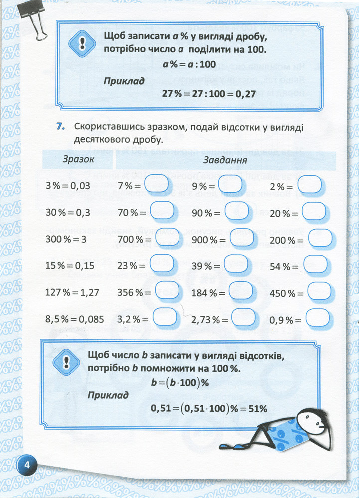 Я вивчаю відсотки Робочий зошит для учнів 5-8 класів. - Старова О.О. - ОСНОВА (124620)