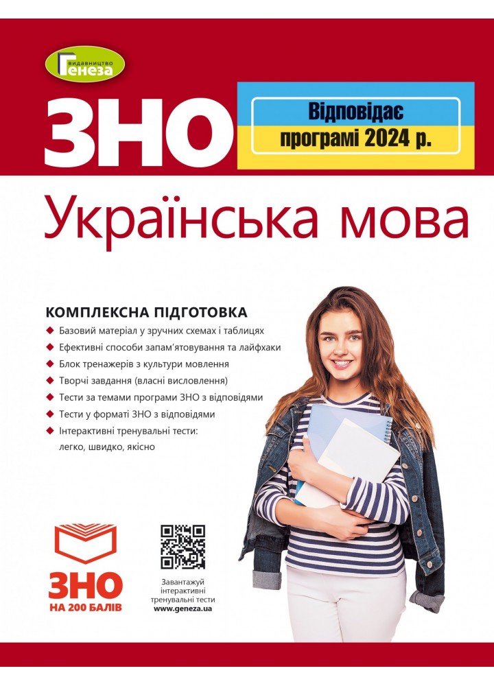 ЗНО 2024, Українська мова. Комплексна підготовка - Терещенко В.М.- ГЕНЕЗА (106039)