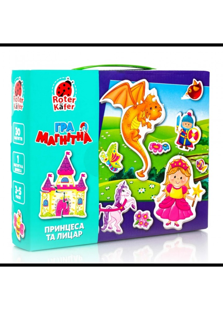Гра настільна "Магнітна гра. Принцеса та лицар" RK2070-01 / VLADI TOYS