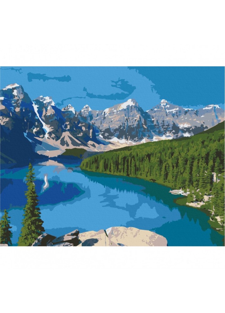 Картина за номерами ArtCraft 40х50 см "Озеро Марейн, Канада" 10587-AC