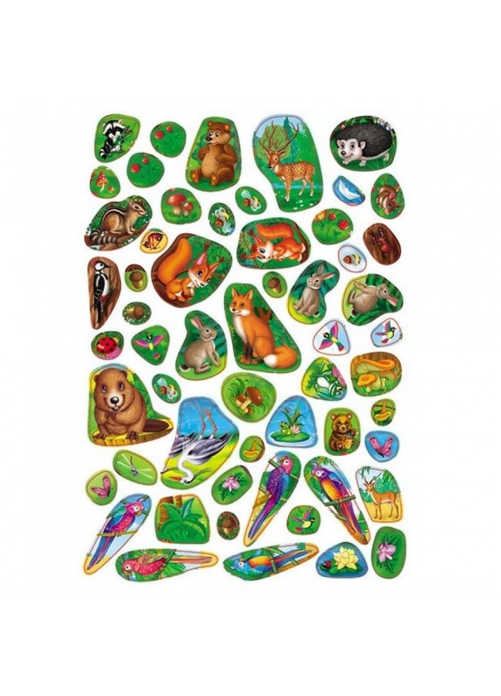 Розвивальні наліпки. Улюблені тварини. 9789669138545 Розвивальні наліпки. Улюблені тварини. 9789669138545