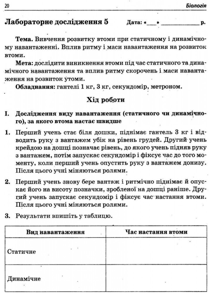 Біологія, 8 кл., Зошит для лабораторних та практичних робіт - Кулініч О.М. - ПЕТ (110805)