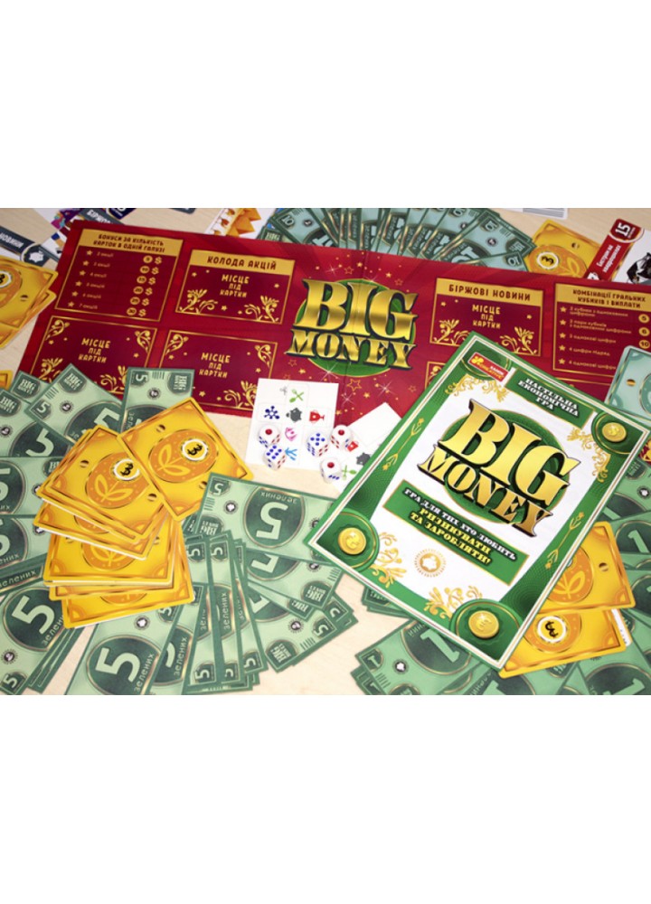 Настільна гра. Big money - РАНОК КРЕАТИВ Настільна гра. Big money - РАНОК КРЕАТИВ