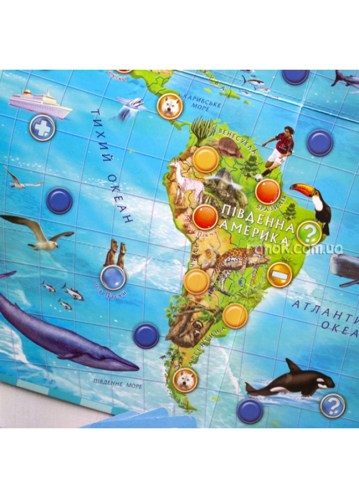 Настільна гра 3 в 1. Подорожуємо світом - РАНОК КРЕАТИВ Настільна гра 3 в 1. Подорожуємо світом - РАНОК КРЕАТИВ