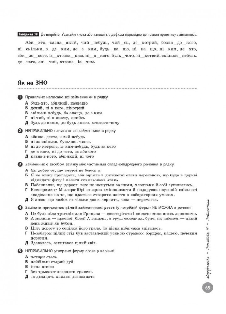 НМТ 2025 Українська мова. Інтерактивний довідник / РАНОК