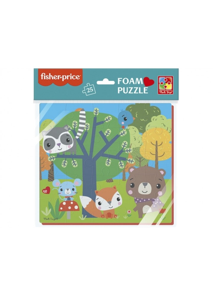 М’які пазли 22х23 Fisher Price «Лісові жителі». VT1109-02 - VLADI TOYS