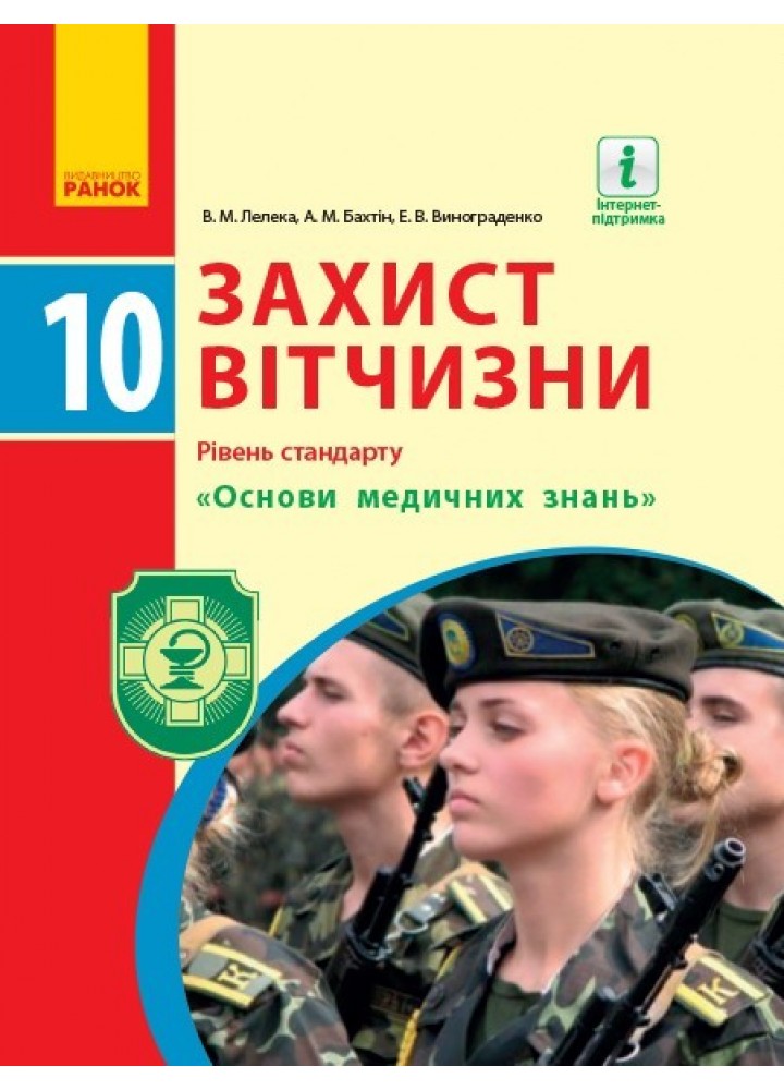 Захист Вітчизни, 10 кл., Підручник. рівень стандарту. "Основи медичних знань" - Ранок (105951)