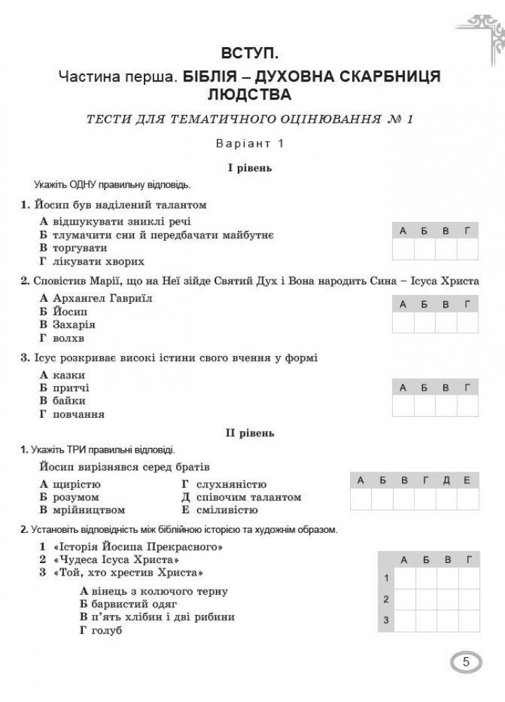 Зарубіжна література, 7 кл., Зошит для темат. оцінювання навч. досягнень(2024)НУШ - Волощук Є. В. - ГЕНЕЗА