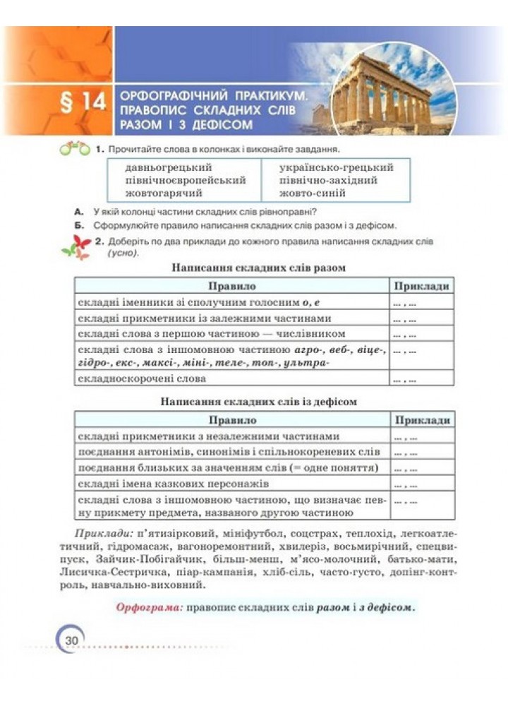 Українська мова, 7 кл. НУШ, Підручник - Авраменко О. М. - ГРАМОТА