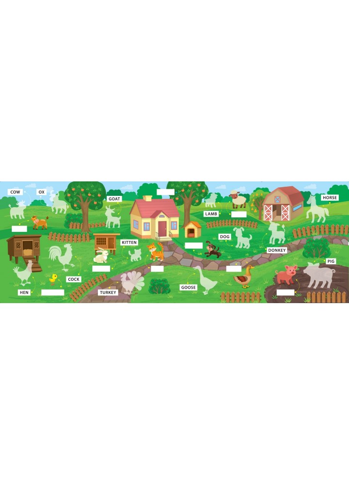 Перші слова. Свійські тварини. Domestic Animals - Смирнова К. В. - УЛА (104813)
