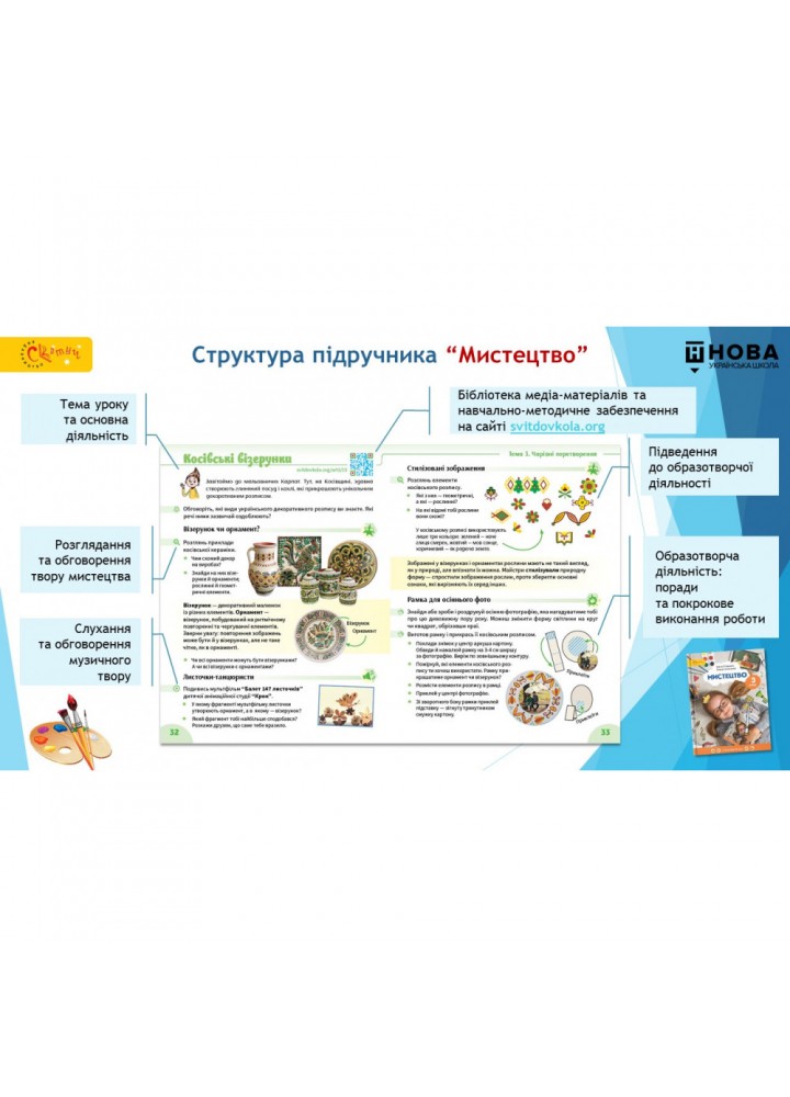 НУШ 3 клас. Мистецтво. Підручник. Стеценко І. (130623-004)