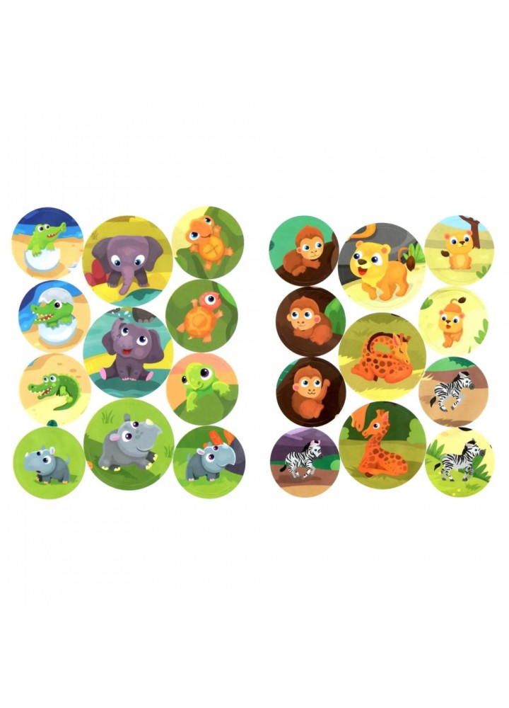 Мами та малюки - Африка. 22 наліпки. 978-966-925-144-2