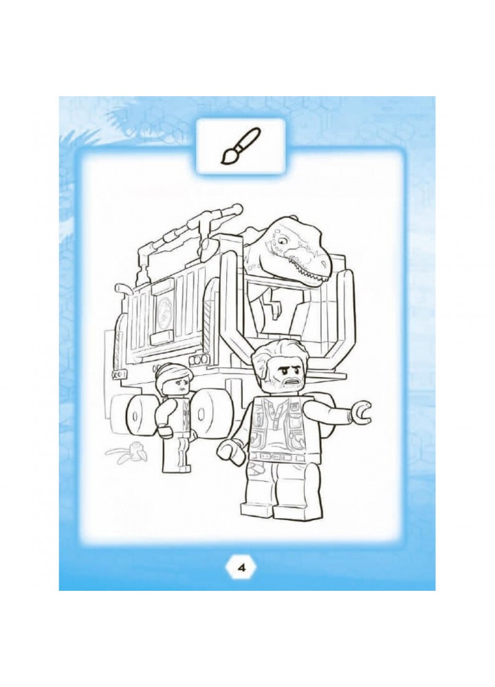 LEGO® Jurassic World™. Розважайся та малюй. Книжка зі стікерами. 9786177969111