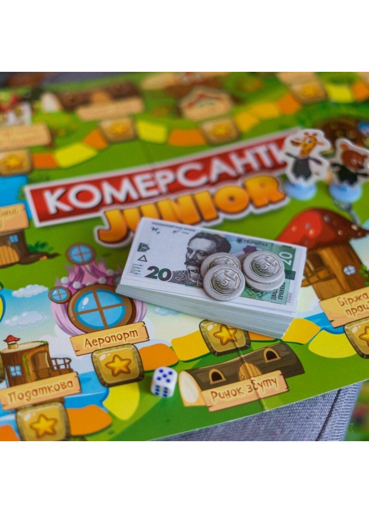 Настільна гра. Комерсанти. Junior / РАНОК КРЕАТИВ Настільна гра. Комерсанти. Junior / РАНОК КРЕАТИВ