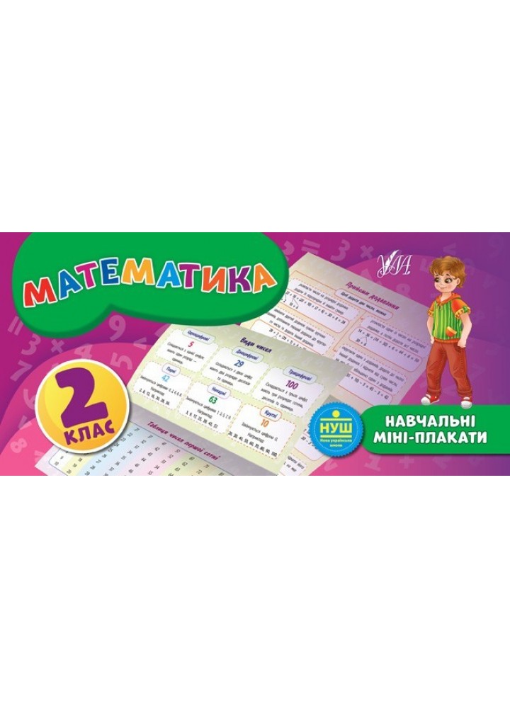 Навчальні міні-плакати. Математика. 2 клас - Коротич К. В. - УЛА (103932)