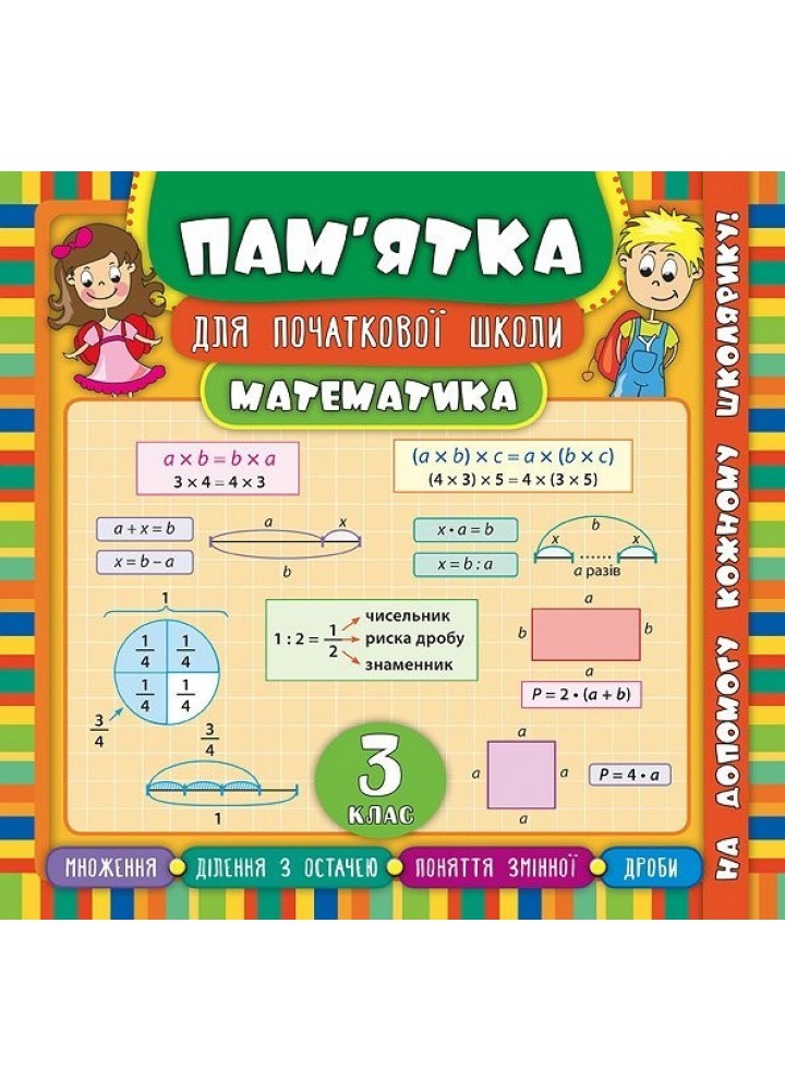 Пам’ятка для початкової школи. Математика. 3 кл. - Соколова І.І. - УЛА (104879)