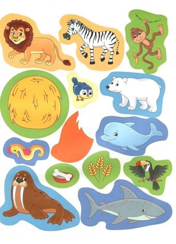 Наліпки для малюків. Світ тварин 1+ - Ульєва О. - ПЕТ (123694)