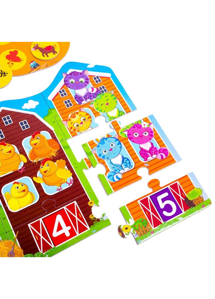Великий розвиваючий набір 3 в 1 «Ферма» VT2901-03 - VLADI TOYS