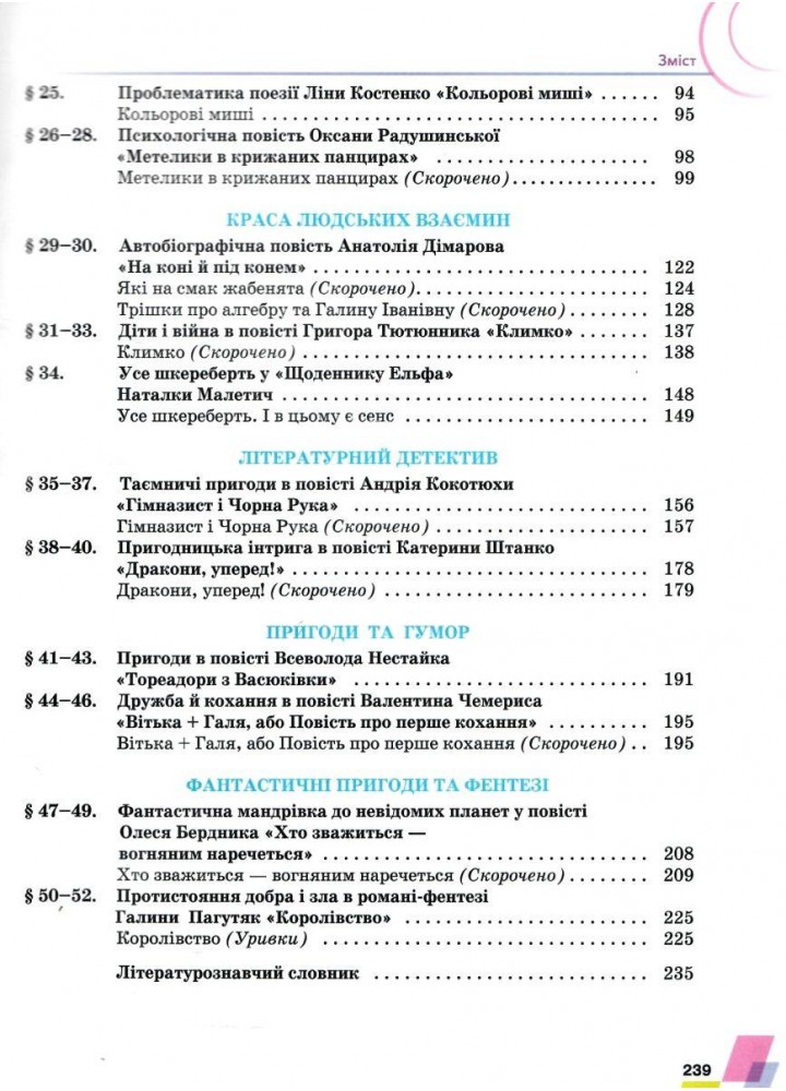 Українська література, 7 кл. НУШ, Підручник / Авраменко О. М. / ГРАМОТА