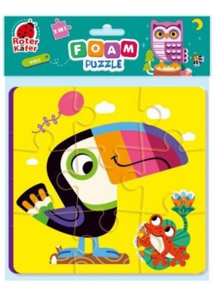 Foam puzzles 2in1 "Birds" RK6580-03 - VLADI TOYS