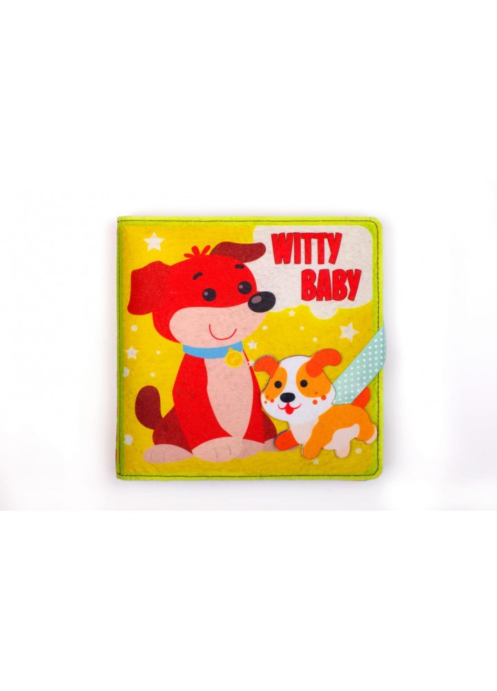 Фетрова книга АНГЛ. "Witty Baby", 6+ міс. - КНИЖКОВИЙ ХМАРОЧОС (125115)