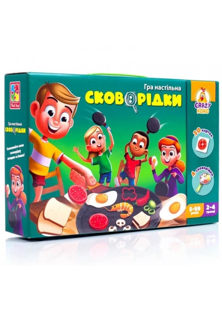 Гра на швидкість "Сковорідки" VT2309-01 (укр) - VLADI TOYS