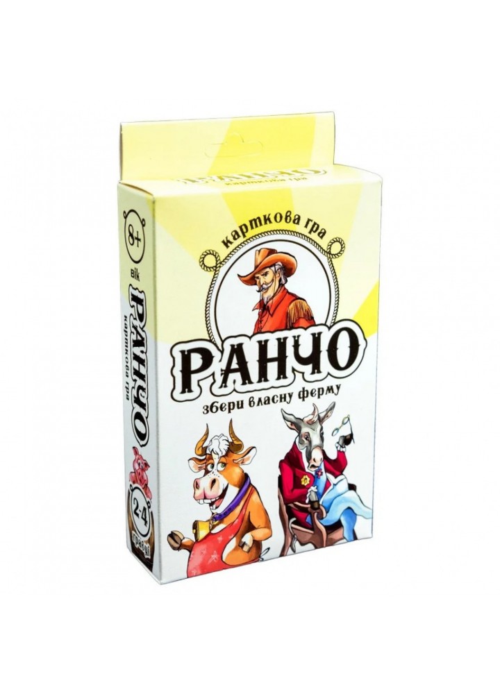 Настільна гра Strateg "Ранчо" карткова (30220)