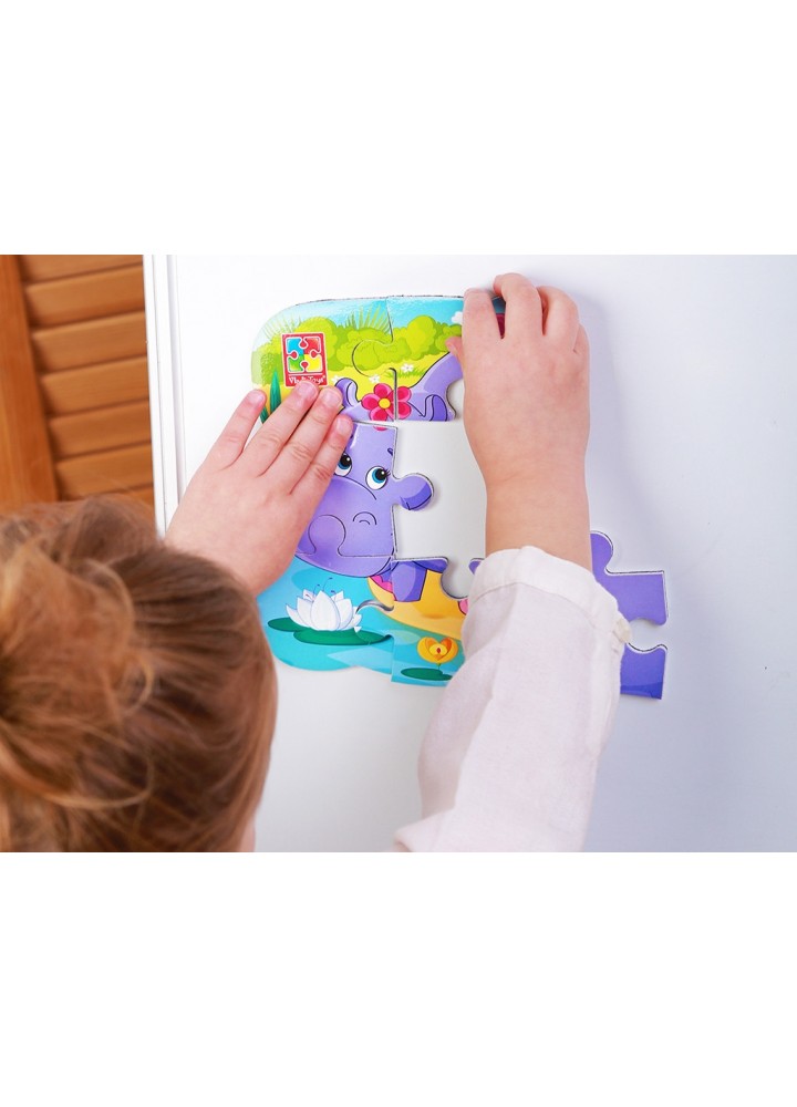 Пазли на магніті А5 "Бегемотики" VT3205-76 - VLADI TOYS