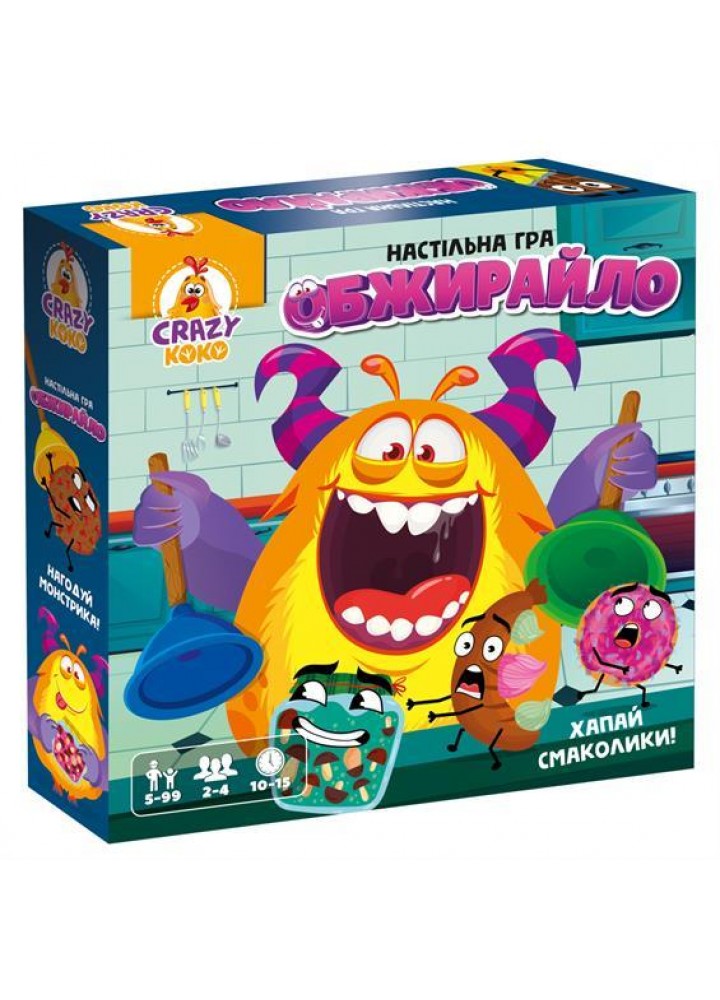 Гра настільна розважальна. Обжирайло.VT8055-41 - VLADI TOYS