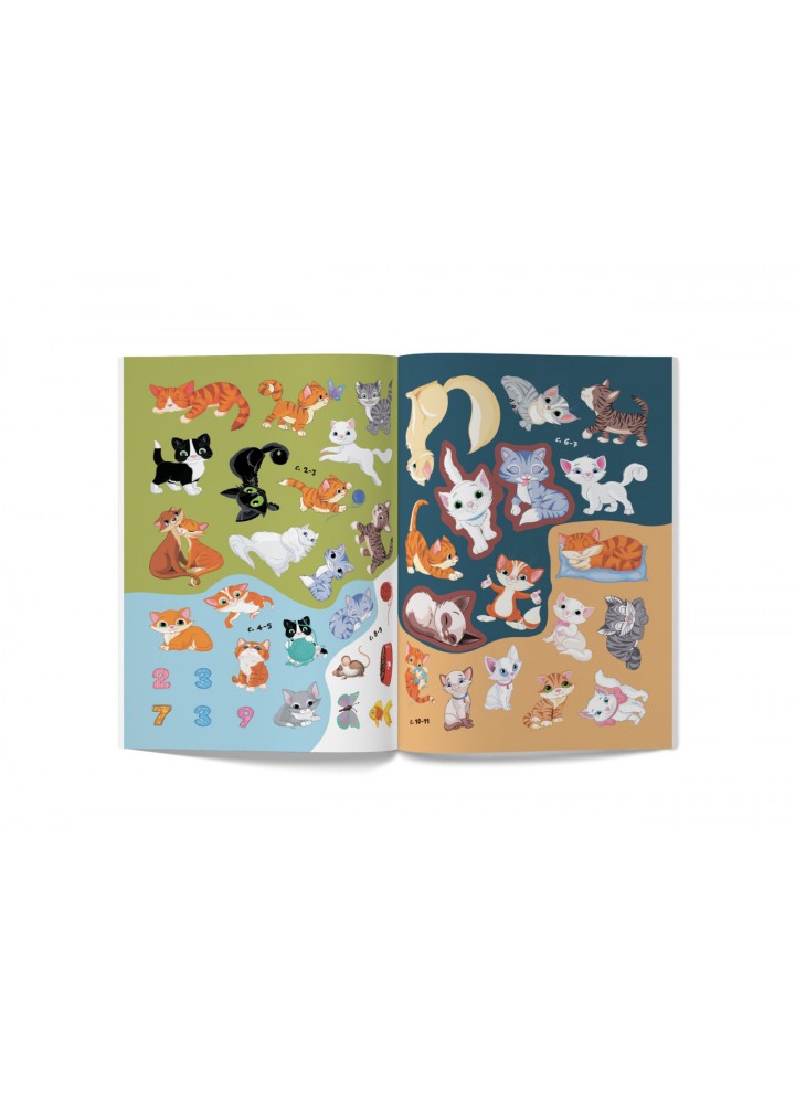 Перші розвивальні наліпки. Котики. 44 наліпки / КРИСТАЛ БУК Перші розвивальні наліпки. Котики. 44 наліпки / КРИСТАЛ БУК