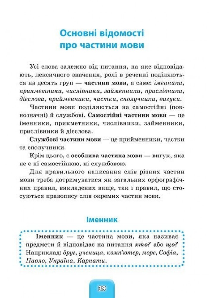 Шкільний довідничок. Український правопис. 1-4 класи - Терещенко В.М. - УЛА (103949)