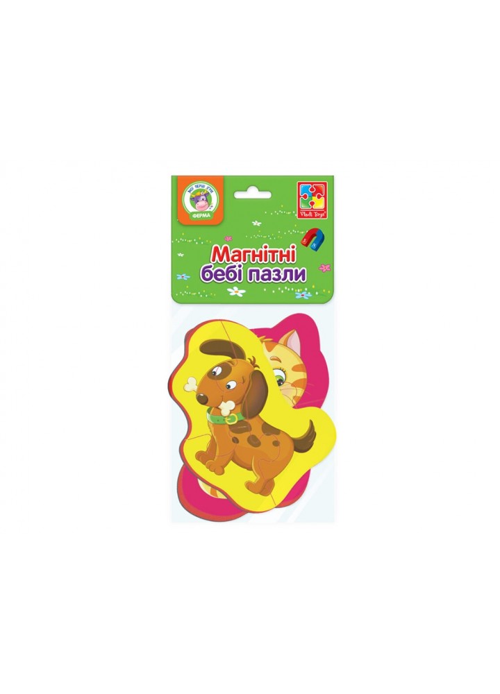 Магнітні бебі пазли Кошеня та цуценя" VT3208-10 - VLADI TOYS