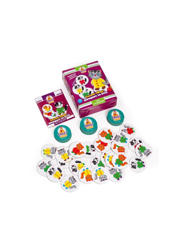Гра настільна розважальна Crazy Koko «Скажи «Мяу!» VT8025-07 - VLADI TOYS