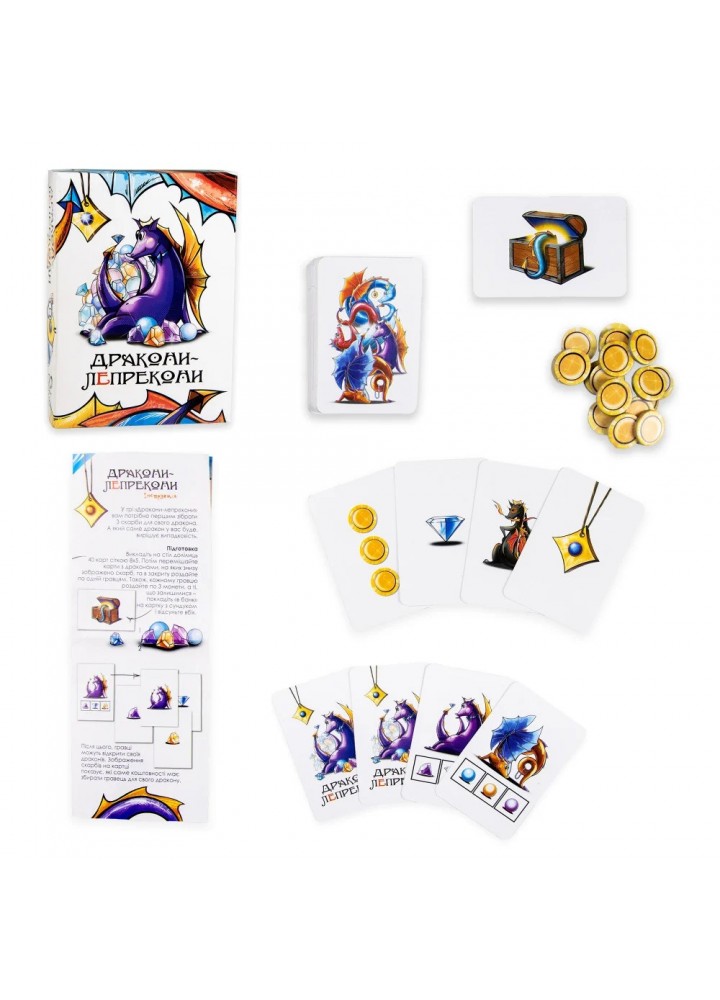 Настільна гра Strateg "Дракони-Лепрекони" (30282) Настільна гра Strateg "Дракони-Лепрекони" (30282)