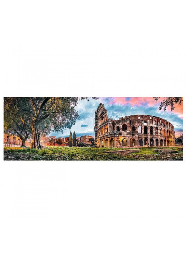 Пазли Trefl Panorama "Колізей на світанку, Рим" 97х34 см. 1000 елементів (29030) / TREFL