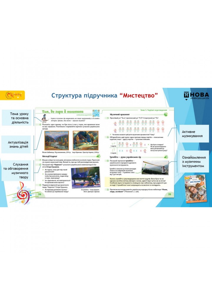 НУШ 3 клас. Мистецтво. Підручник. Стеценко І. (130623-004)