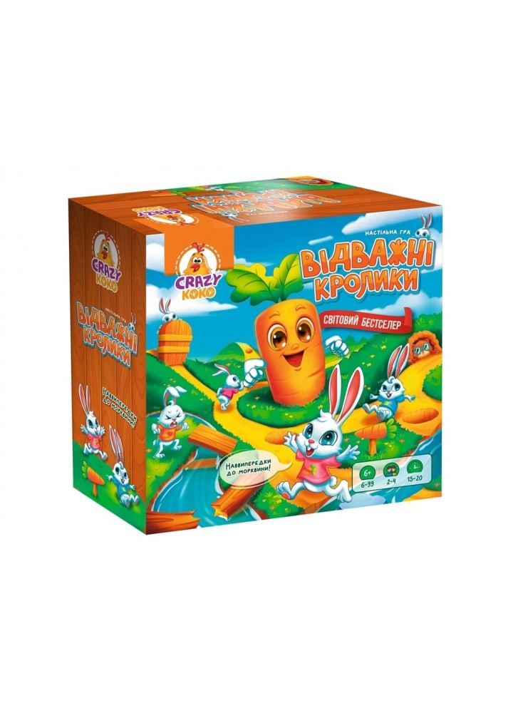 Гра настільна розважальна. Відважні кролики VT8055-40 - VLADI TOYS