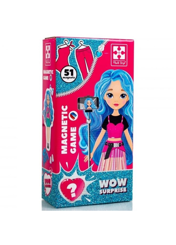 Гра магнітна одягалка WOW Surprise «Bloger» VT3210-12 - VLADI TOYS