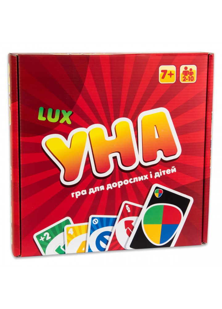 Настільна гра Strateg УНО Lux карткова українською мовою (40256)