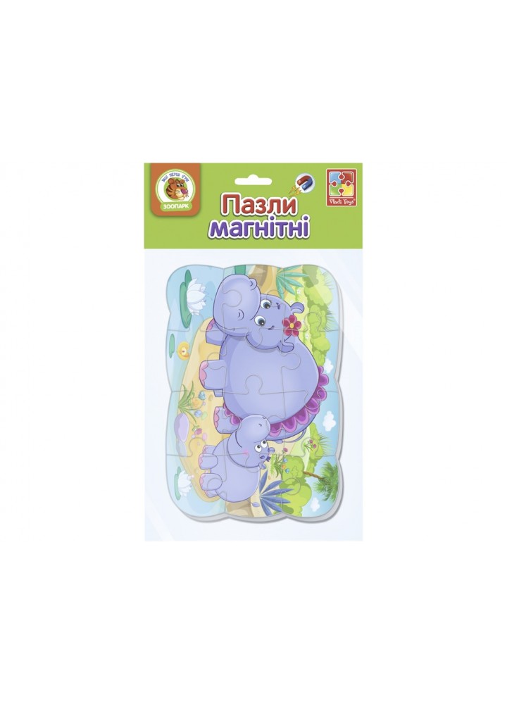 Пазли на магніті А5 "Бегемотики" VT3205-76 - VLADI TOYS