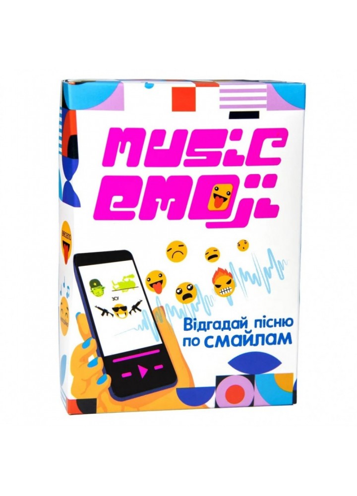 Настільна гра Strateg "Music emoji" розважальна (30249)