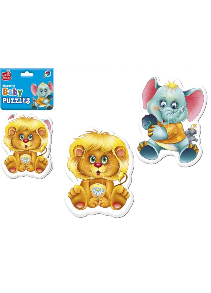 Магнітні бейбі пазли. Малюк зможе "Зоопарк" VT3208-28 - VLADI TOYS