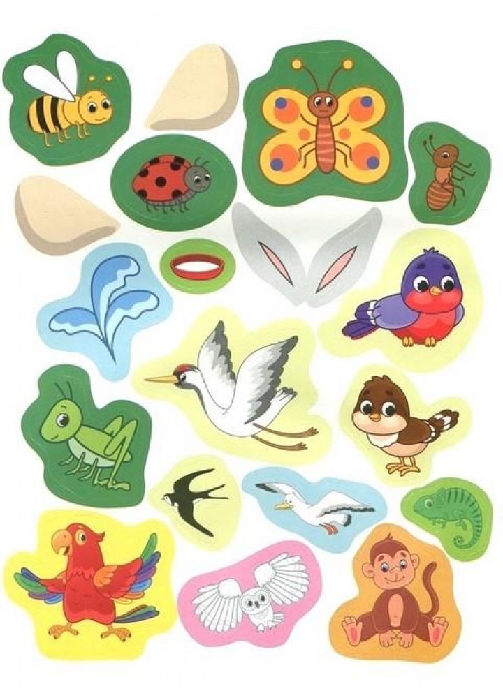 Наліпки для малюків. Світ тварин 1+ - Ульєва О. - ПЕТ (123694)