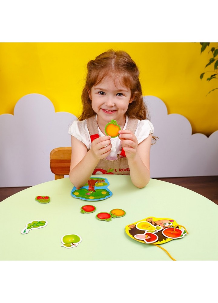 Міні-розвивашка з липучками «Їжачок у лісі». VT1804-45 / VLADI TOYS
